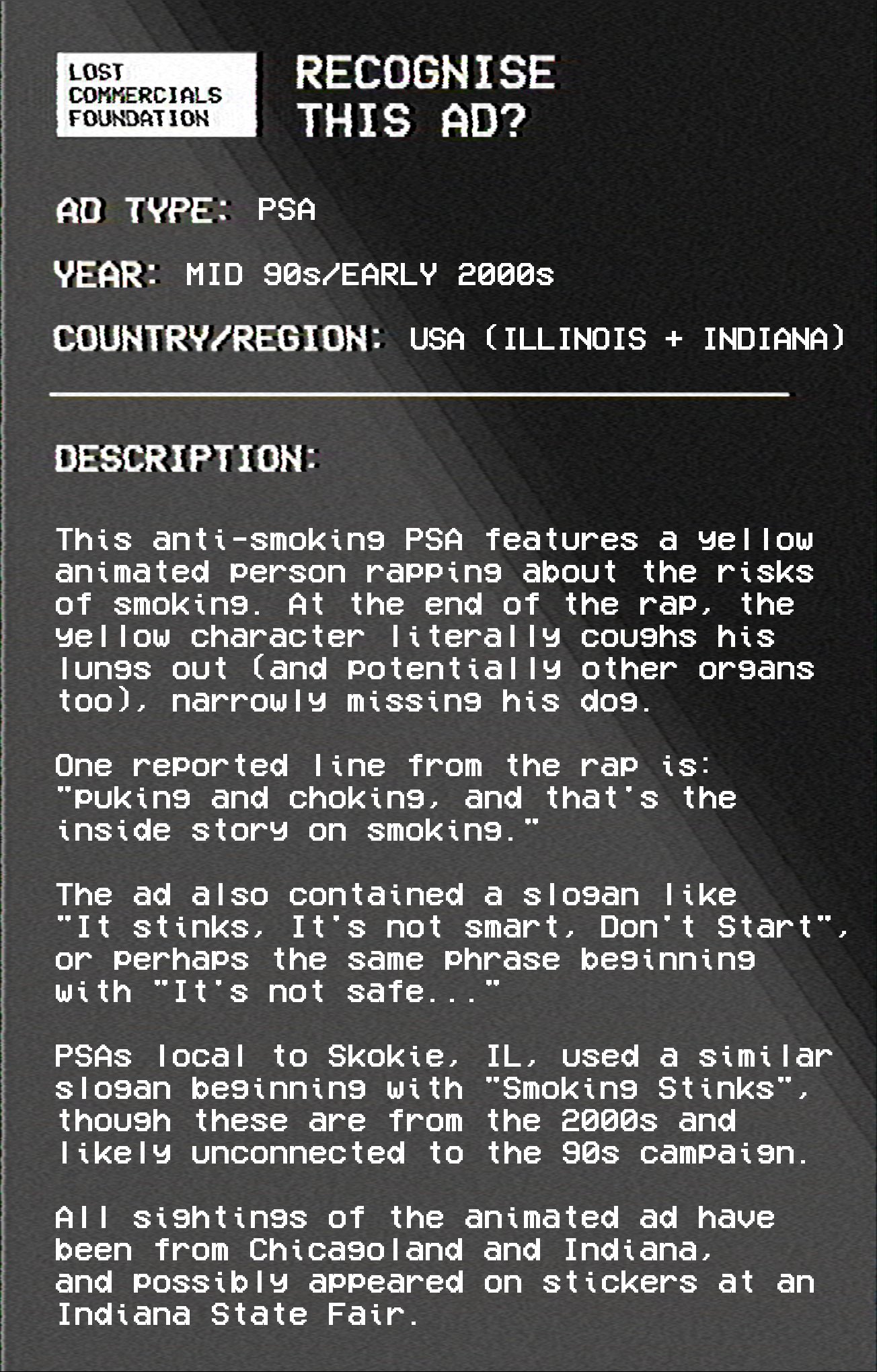 smoking poster
